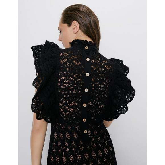 ZARA| Textured Dress - Picture 7 of 11